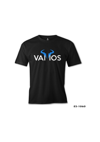 Tenis - Vamos Siyah Erkek Tshirt