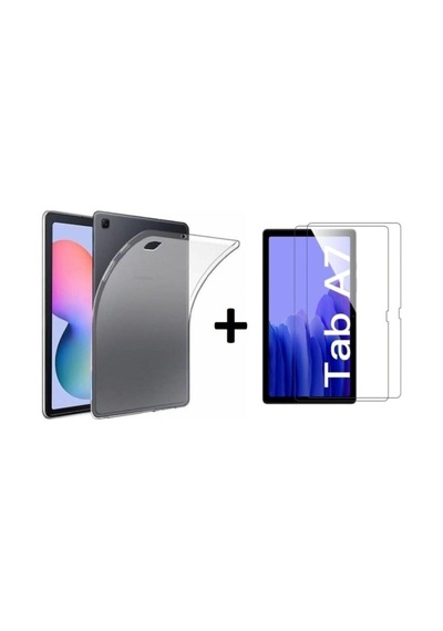 Samsung Galaxy Tab A7 10.4 Sm-t500 2020 Silikon Koruyucu Kılıf Nano Ekran Koruyucu