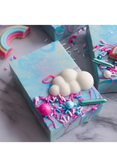Silikon Rainbow Gökkuşağı Bulut Yağmur Damlaları Çikolata , Epok