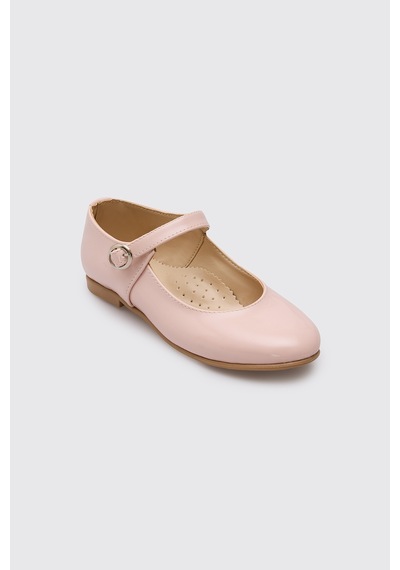 Panço Kız Çocuk Pudra Babet 2612gk10017 Pembe
