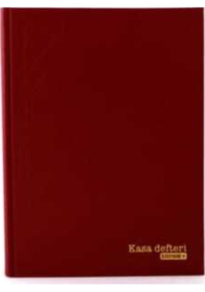 Ciltli 368 Yaprak Kasa Defteri 20x28 Cm Bordo
