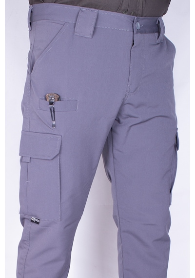 Nikbin Tactical Outdoor Taktik Pantolon Kargo Cep Likrali Yazlık -gri Renk Gri