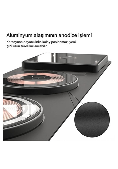 Katlanabilir 3'ü 1 Arada Kablosuz Hızlı Şarj İstasyonu