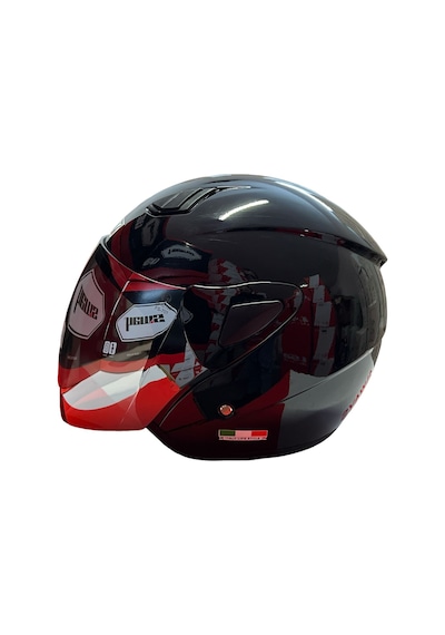 Sway SW 700 Yarım Motosiklet Kask Parlak Siyah