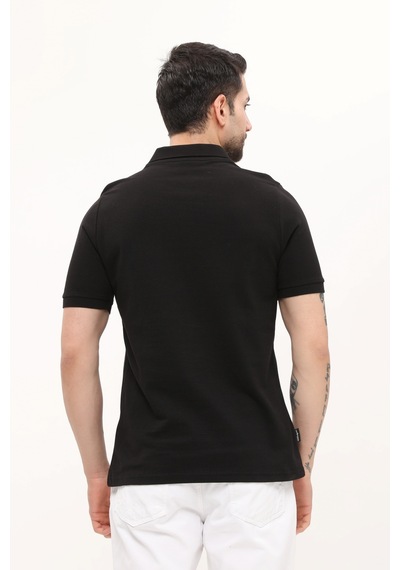 Uniprom Polo Yaka Tişört %100 Pamuk Siyah Erkek Siyah