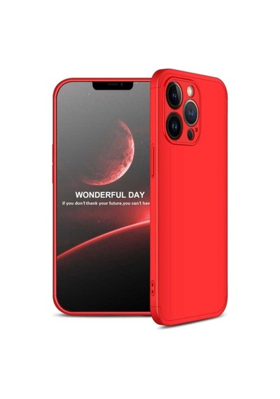 Apple Uyumlu iPhone 13 Pro Max Kılıf Zore Ays Kapak Kırmızı