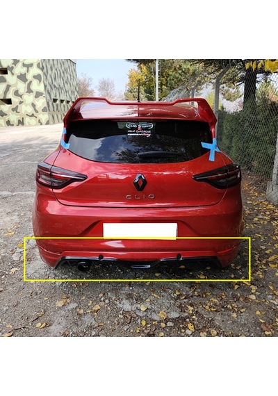 Renault Clio 5 Arka Ek 2019 2020 2021 2022 Mat Siyah Plastik