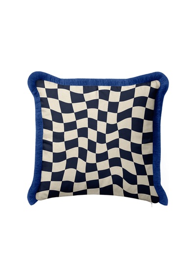 Damalı Geometrik Şık Saçaklı Yastık Kılıfı-dalgalı Kare Retro Krem Lacivert Püsküllü Kırlent Kılıfı Derin Esinti Mira Damalı Geometrik Şık Saçaklı Yastık Kılıfı-dalgalı Kare Retro Krem Lacivert Püsküllü Kırlent Kılıfı Derin Esinti Mira