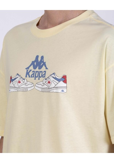 Kappa Authentic Taster Erkek Sarı Regular Tişört