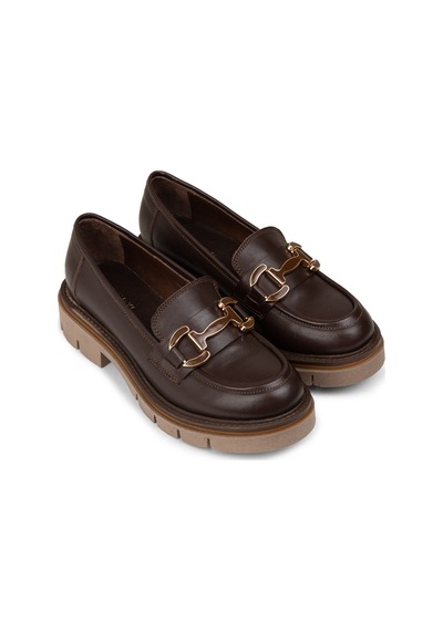 Deery Kadın Kahverengi Hakiki Deri Loafer Ayakkabı - F2313zkhve01 Kahverengi
