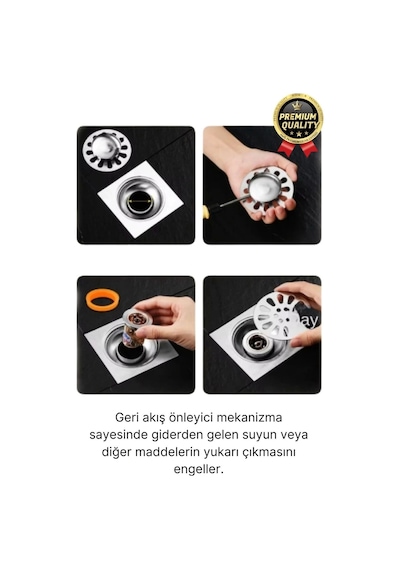 Özel Üretim Banyo Mutfak Küvet Dn40-dn50 Borularıyla Uyumlu Koku Ve Geri Akış Önleyici Gider Aparatı Çok Renkli