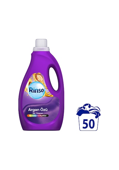 2 Adet Rinso Sıvı Bakım Deterjanı Argan Özü 50 Yıkama 2500 Ml Diğer