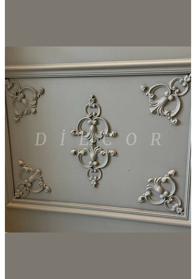 Diecor Dekoratif Polimer Sarı Beyaz, Mobilya, Duvar Ve Tavan Motifi Sarı Beyaz 16 X 16 Model:xa55