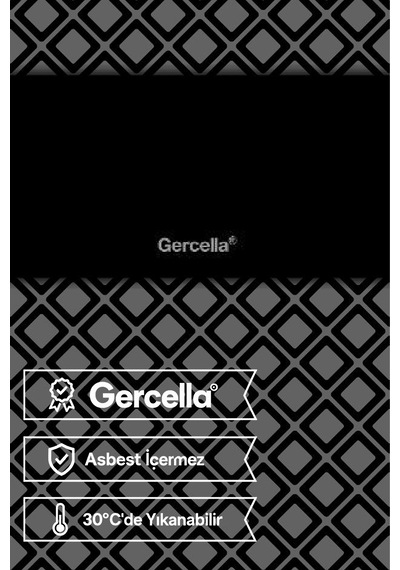 Hediyeli Gercella Mix Ütü Masası Kılıfı Bezi Örtüsü Açık Gri