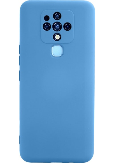 Tecno Camon 16 Uyumlu Kılıf Nano İçi Kadife Silikon - Mavi