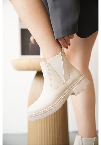 Daxtors D0646 Soğuk Geçirmez Kışlık Kadın Bot & Bootie Nut
