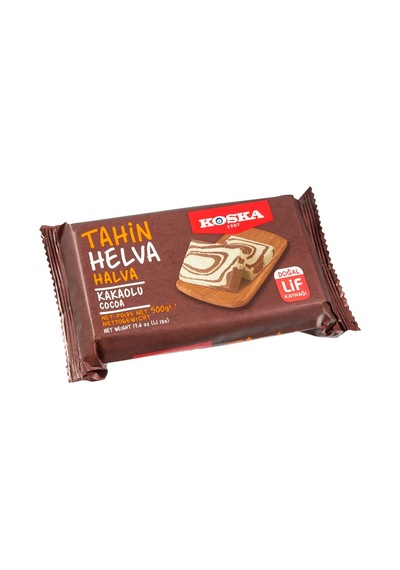 Koska Kakaolu Helva 500g - Geleneksel Taş Değirmen Lezzeti - 4 Adet Tarı