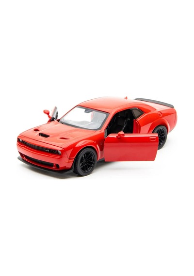 Motor Max 1:24 Ölçek 2018 Dodge Challenger Srt Hellcat Widebody Diecast Model Araba - Kırmızı Çok Renkli
