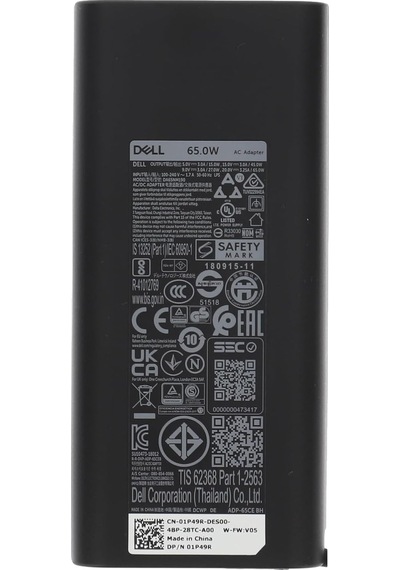 Dell Güç Adaptörü Usb-c Type-c Şarj Cihazı 65w Wmdhr 2wdr5 2yk0f