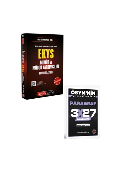 Pegem 2027 Ekys Meb Müdür Ve Müdür Yardımcılığı Konu Anlatımlı+ Evp Akademi Paragraf