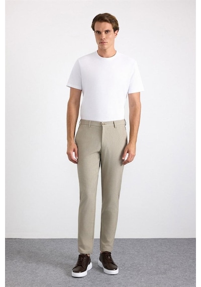 Süvari Bej Slim Düz Jogger Pantolon Spn2020500003-bj3