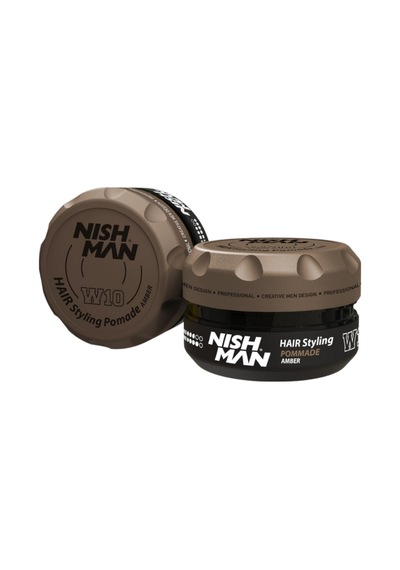 W10 Saç Şekillendirici Oynanabilir Doğal Parlak Pomade Wax / Amber 100 Ml