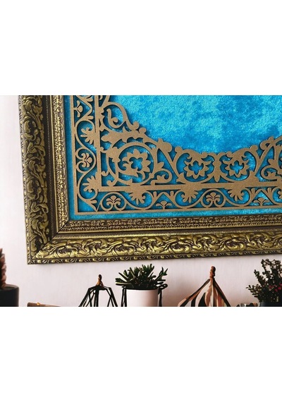 Vav Allah Hat Sanatı Tablo 40x80 Cm