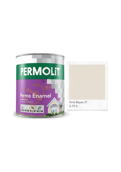 Permolit Enamel Sentetik Yağlı Boya Kırık Beyaz 0.75 Lt. 0.75 L