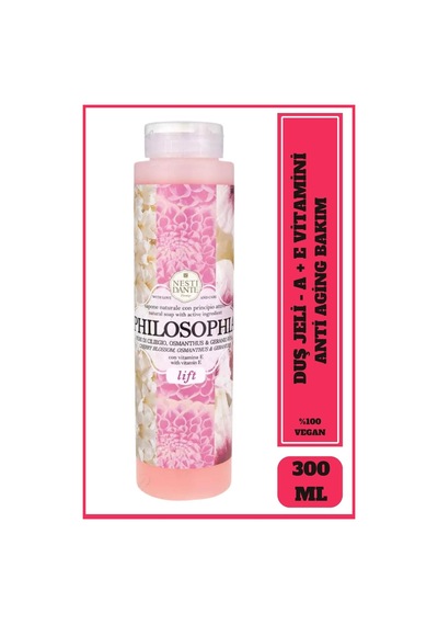 Nesti Dante Banyo ve Duş Jeli Philosophia Lift A ve E Vitaminli Sıkılaştırıcı Vegan Bakım 300 ML