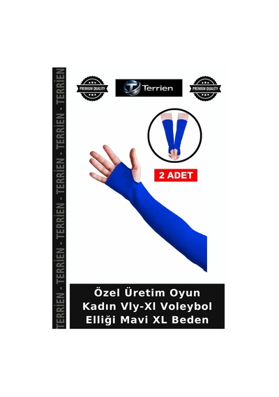 Özel Üretim Oyun Kadın Vly-xl Voleybol Elliği Mavi Xl Beden