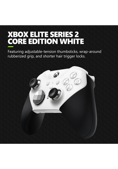 Xbox Elite Series 2 Core Wireless Gaming Controller White Xbox Series X S, Xbox One, Windows Pc, Android, And İos Uyumlu Sku: Smgstk442db531ba