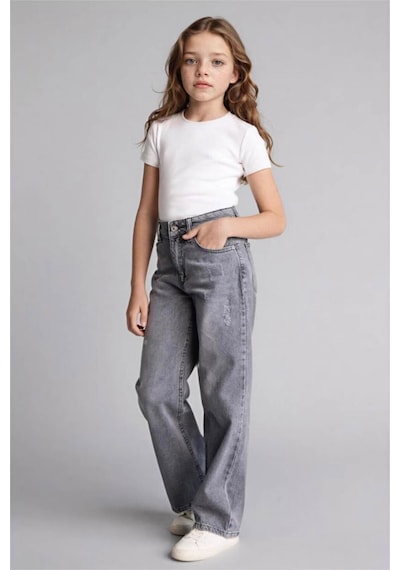 Defacto Straıght Wıde Jean Pantolon Kız Çocuk G9536a826spnm55 Gri-nm55 Defacto Straıght Wıde Jean Pantolon Kız Çocuk G9536a826spnm55 Gri-nm55