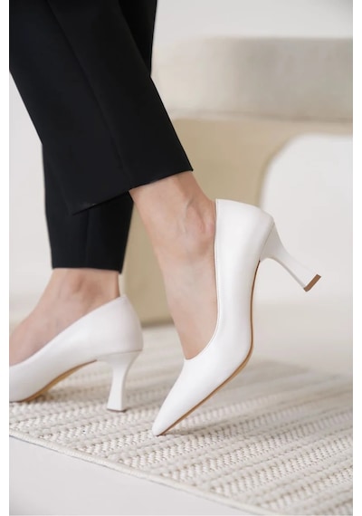 Trendella Kadın Beyaz Stiletto Tr12ms06b Siyah