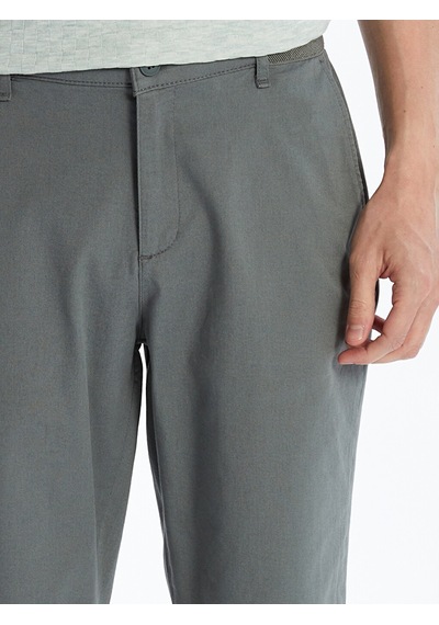 Lcwaıkıkı Classic Yeşil Standart Kalıp Gabardin Erkek Şort
