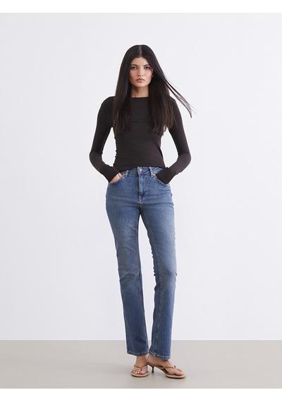 Lcw Jeans İndigo Flare Kadın Jean Pantolon