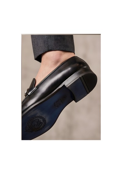 Crc Ayakkabı Premium Leather Siyah Erkek Ayakkabı - Street Style Kalın Taban
