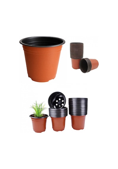 Üretim Saksısı 500 Adet / 14x11 Cm Vakum Plastik Saksı