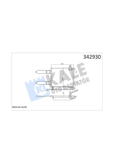 Kale-radyator Klima Kondenseri Vw Polo-lupo-seat Arosa Variant Al-al 342930 6x0820411a 6x0820413a