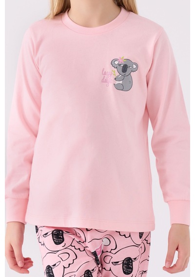 Rolypoly Kız Çocuk Pembe Pijama Takımı Rp3491-c-v2 Pembe