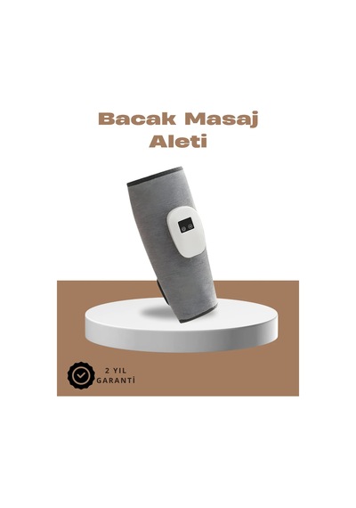 Kablosuz Titreşimli Baldır Masaj Aleti Isıtmalı, 3 Basınç Ayarlı, Şarjlı Ve Taşınabilir Gri 71920141