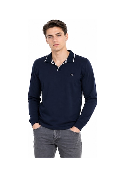 Advante Erkek Mevsimlik Spor Polo V Yaka Sweatshırt Bgl-st05469 Lacivert