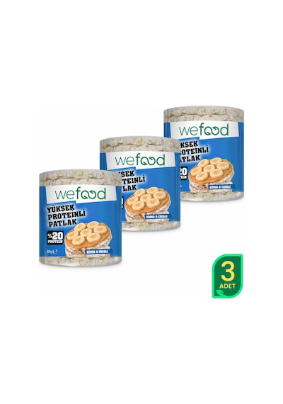 Wefood Kinoalı Protein Patlak 80 G 3'lü 8683347037742