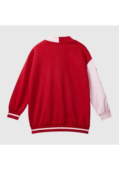 Benetton Kız Çocuk Hırka Kırmızı 32n4c600g Kırmızıı