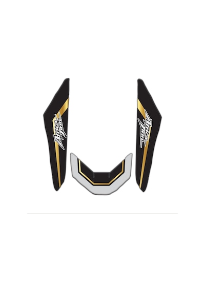 Honda Africa Twin Crf1100l 2016-2025 Uyumlu Çamurluk Pad Seti Siyah Gold Beyaz