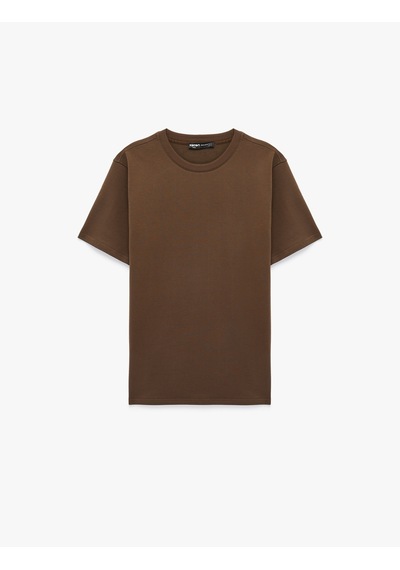 Koton Regular Fit Kısa Kollu Bisiklet Yaka Pamuklu Basic Tişört Kahverengi 6sam10287mk Kahve Koton Regular Fit Kısa Kollu Bisiklet Yaka Pamuklu Basic Tişört Kahverengi 6sam10287mk Kahve