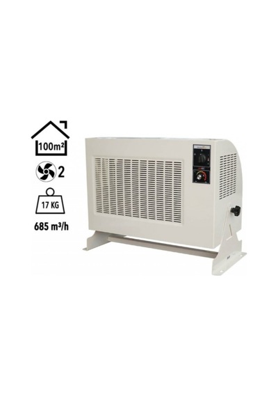 Pro 9.000w Trifaze Elektrikli Fanlı Isıtıcı Krem