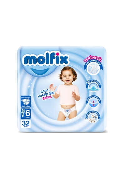 Molfıx Avantajlı Paket 6 No Xl 15+ Kg 32'li - 8 Adet Tarı