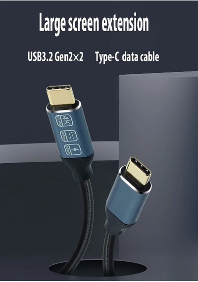 Pmr ZR-395 Type-C To Type-C Kablo 4K Görüntü 100 W Şarj Kablosu