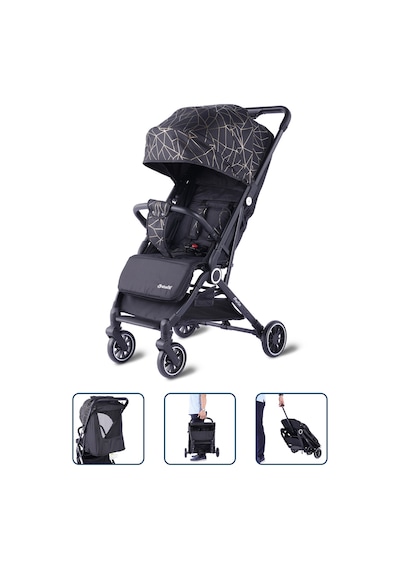 Baby Storch - Merlin Model Compact Bebek Arabası Kabin Boy - Siyah
