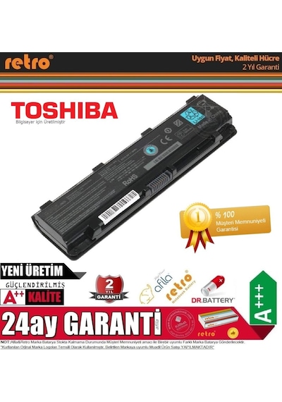 Toshiba Uyumlu Satellite Pro L800. L800D Notebook Bataryası - Pili
